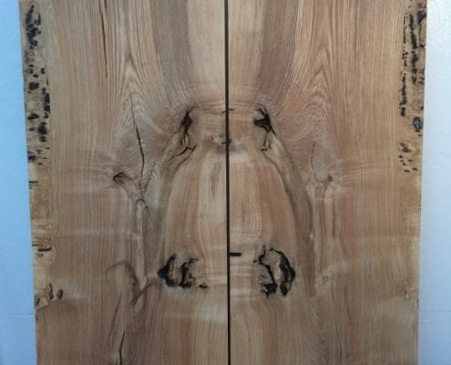 OLIVE ASH 4.2cm thick - tree number 1336 PAR Planed All Round Square Edge Kiln Dried Seasoned Hardwood Timber Board Table Top Bookmatched Set