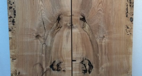 OLIVE ASH 4.2cm thick - tree number 1336 PAR Planed All Round Square Edge Kiln Dried Seasoned Hardwood Timber Board Table Top Bookmatched Set