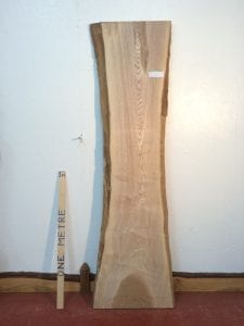 FIGURED ASH 4.5cm thick - tree number 1327 Natural Waney Live Edge Slab Wood Board Kiln Dried Planed Seasoned Hardwood