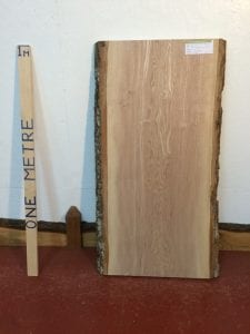 ASH 4.5cm thick - tree number 1327 Natural Waney Live Edge Slab Wood Board Kiln Dried Planed Seasoned Hardwood