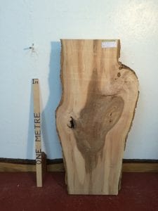 OLIVE ASH 5.5cm thick - tree number 1257B Natural Waney Live Edge Slab Wood Board Kiln Dried Planed Seasoned Hardwood Wildwood
