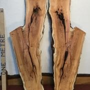 YEW BOOKMATCHED SET 3cm thick - tree number 1447A Natural Waney Live Edge Slab Wood Board Kiln Dried Planed Seasoned Hardwood Wildwood