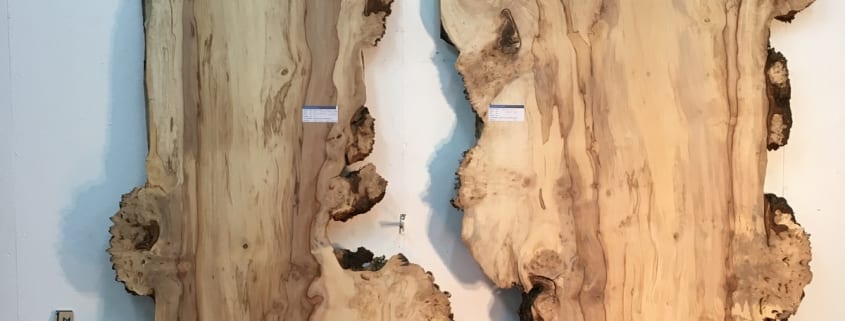 BURRY HORSE CHESTNUT REVERSE BOOKMATCHED SET Natural Waney Live Edge Board 1390B-4/5