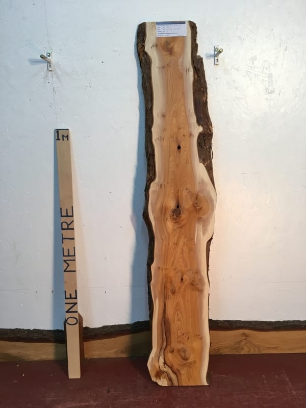YEW Natural Waney Live Edge Slab Wood Board 1419C-2