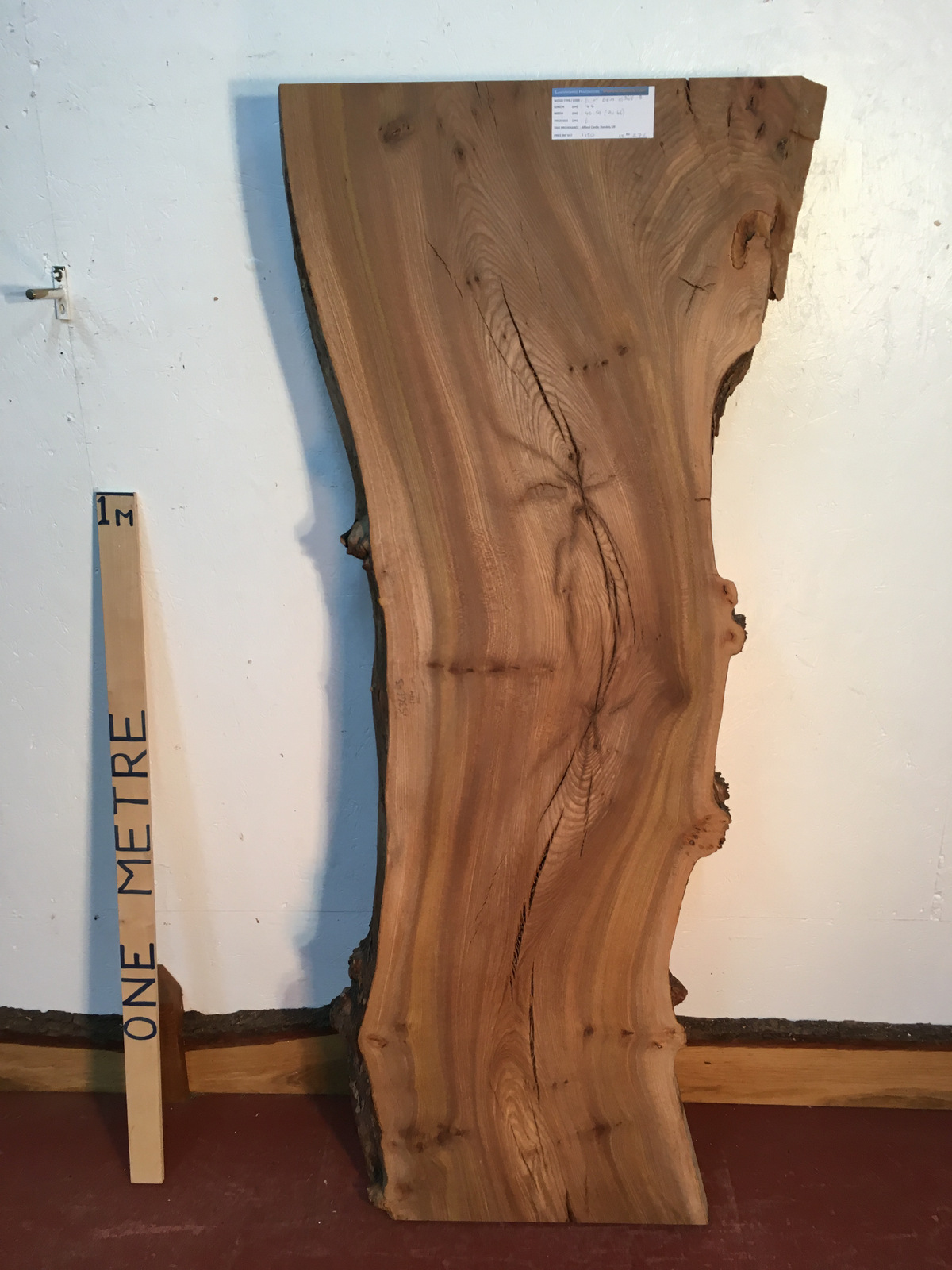 ELM Natural Waney Live Edge Slab Wood Board 1536E-3