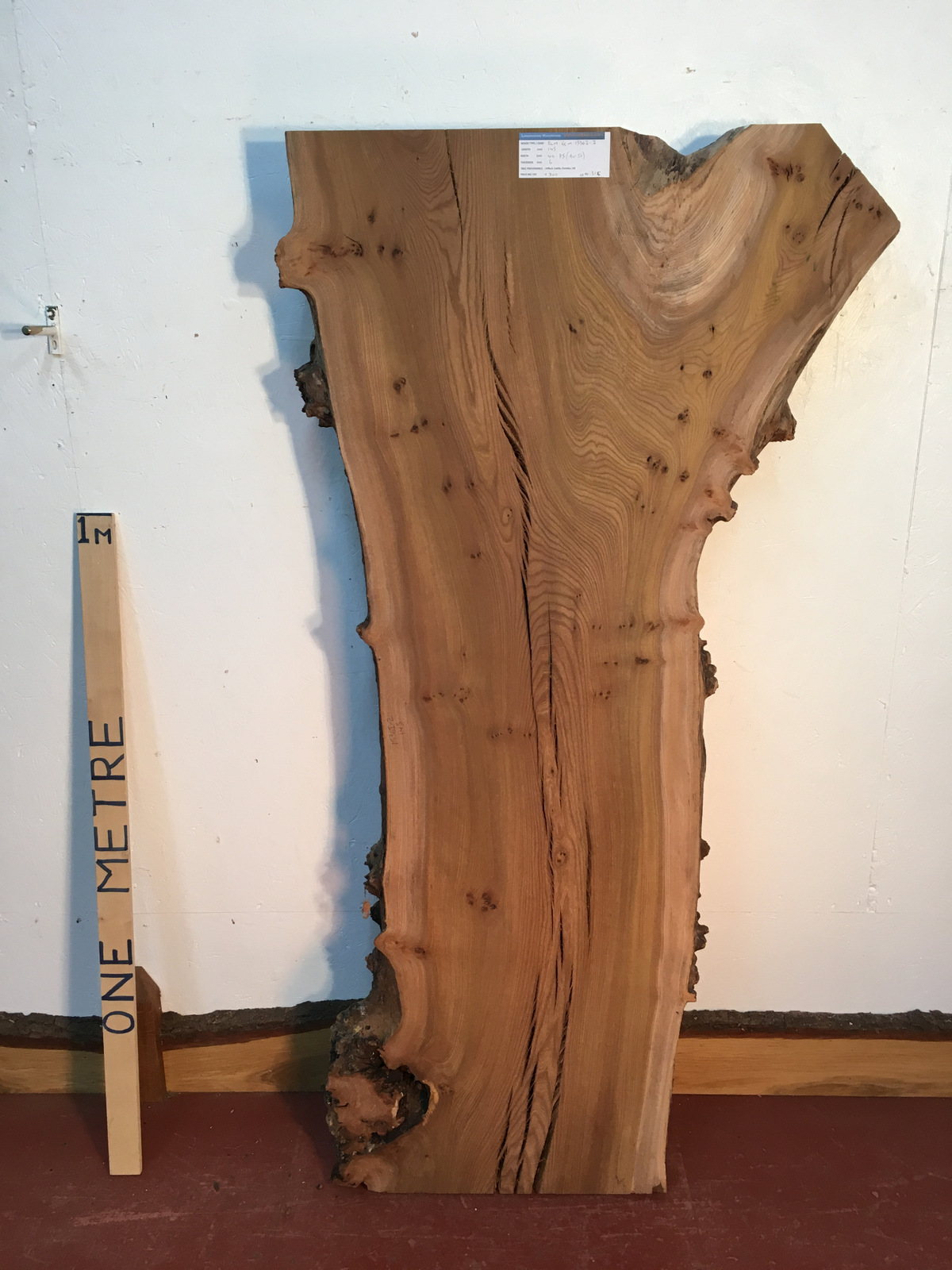 ELM Natural Waney Live Edge Slab Wood Board 1536I-2