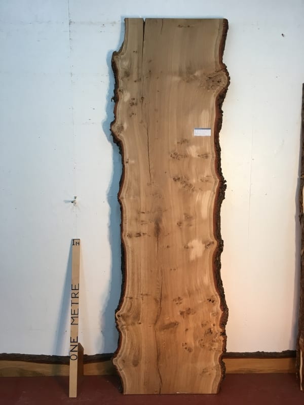 BURRY OAK Natural Waney Live Edge Slab Wood Board 1245B-5