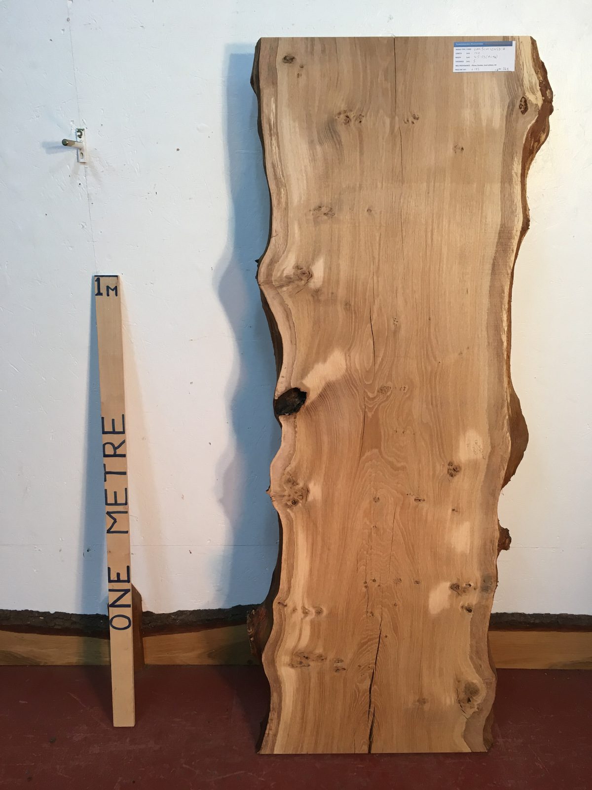 OAK Natural Waney Live Edge Slab Wood Board