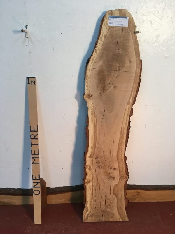 OAK Natural Waney Live Edge Slab Wood Board 1272B-00
