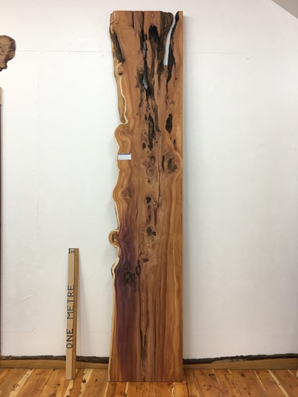 YEW Single Waney Natural Live Edge Board 1462-8