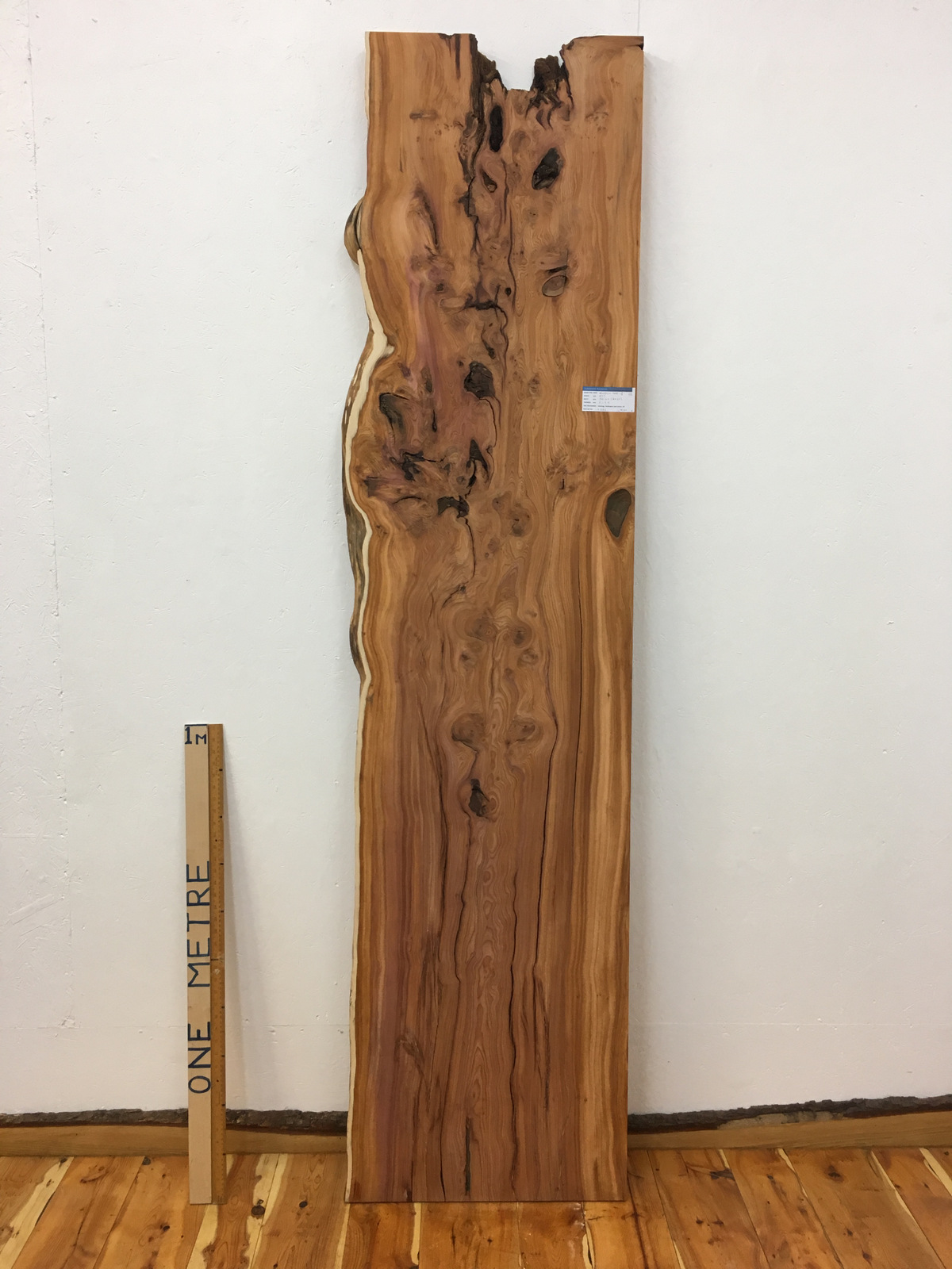 YEW Single Waney Natural Live Edge Board 1462-6
