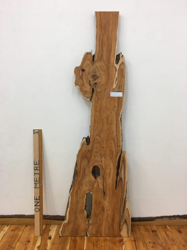 YEW Natural Waney Live Edge Slab Wood Board 1462-1
