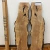 BURRY BIRCH BOOKMATCHED SET Natural Waney Edge Slab Wood Timber Board 1633-3/4