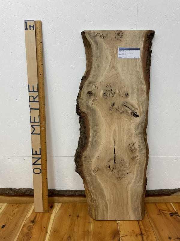 BURRY OAK Natural Waney Edge Slab Wood Timber Board 1560A-9