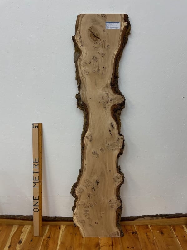BURRY OAK Natural Waney Edge Slab Wood Timber Board 1561B-2