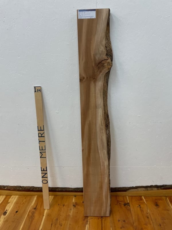 ELM Single Waney Natural Edge Board 1546A-5AL Thickness 6.5cm Kiln Dried Planed & Thicknessed Seasoned Hardwood Live Edge