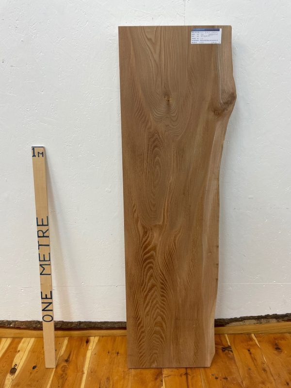 ELM Single Waney Natural Edge Planed Finish Hardwood Board 1546B-1 Thickness 6.7cm Kiln Dried Seasoned Live Edge Shelves