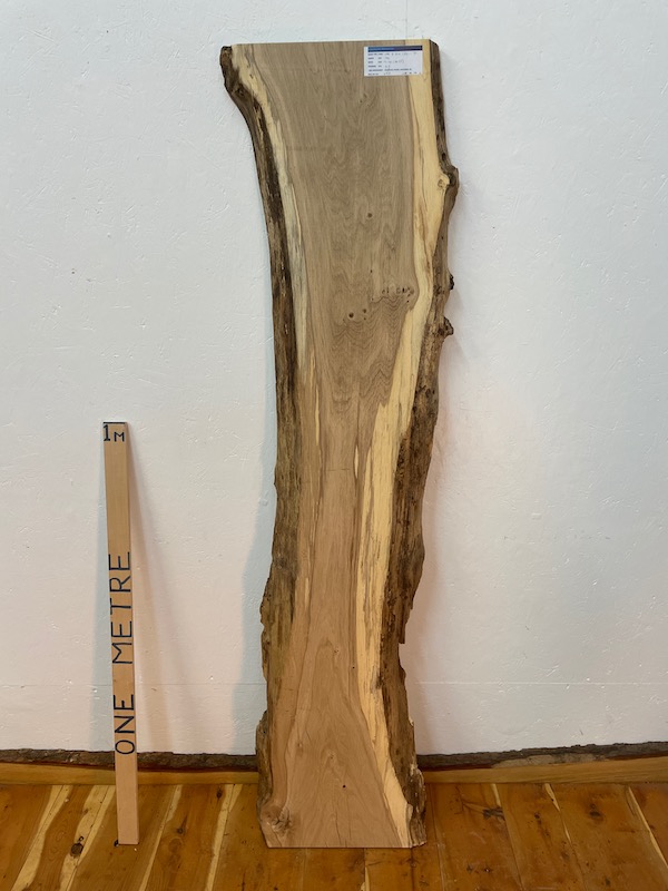 OAK Natural Waney Edge Slab Planed Finish Hardwood Board 1551-0 Thickness 4.5cm Kiln Dried Seasoned Wildwood Live Edge