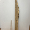 OAK Single Waney Edge Slab Planed Finish Hardwood Board 1551-6 Thickness 4cm Kiln Dried Seasoned Live Edge Shelf Wildwood