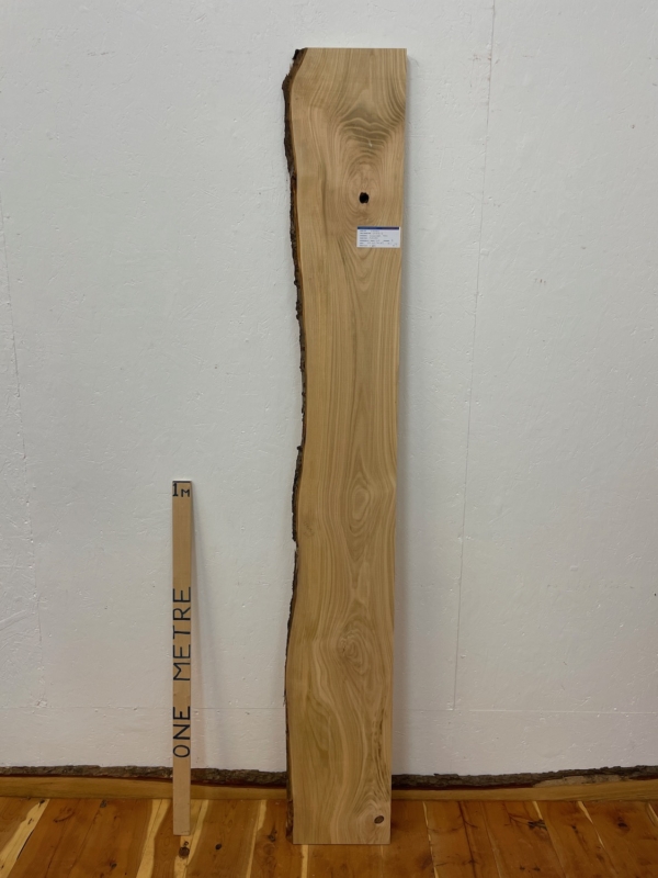 CHERRY Single Waney Edge Slab Planed Finish Hardwood Board 1598B-6 Thickness 3cm Kiln Dried Seasoned Live Edge