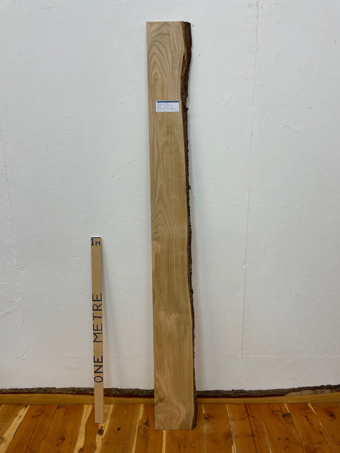 CHERRY Single Waney Edge Slab Planed Finish Hardwood Board 1598B-0 Thickness 2.5cm Kiln Dried Seasoned Live Edge