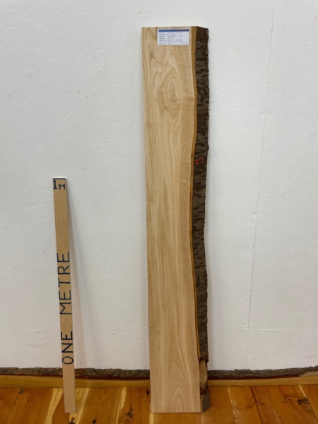 RIPPLED CHERRY Single Waney Edge Slab Planed Finish Hardwood Board 1600A-3 Thickness 3cm Kiln Dried Seasoned Live Edge