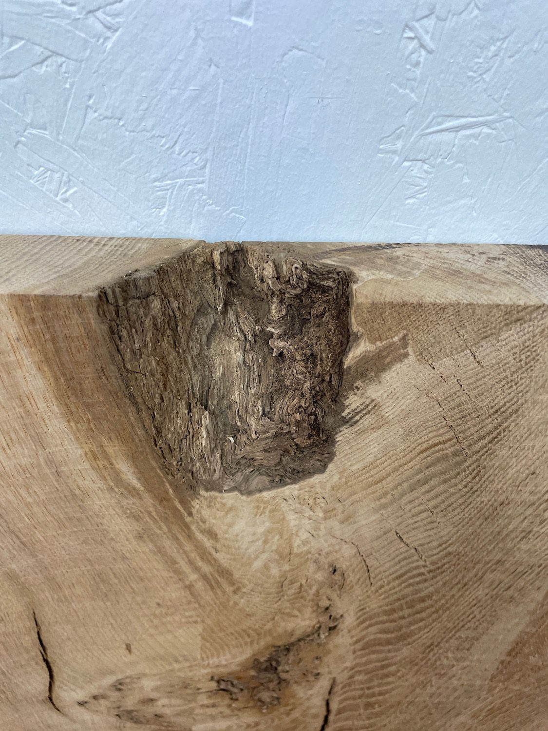 BURRY OAK Natural Waney Edge Slab Milled Finish Hardwood Board 1547C-3 Thickness 4.8cm Kiln Dried Seasoned Live Edge Desktops Coffee Tabletops Wildwood - Image 10