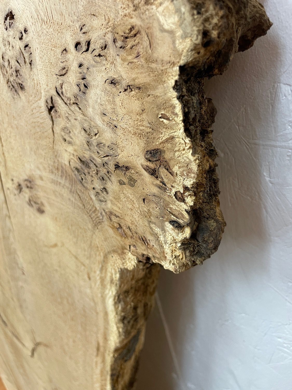 BURRY OAK Natural Waney Edge Slab Milled Finish Hardwood Board 1547C-3 Thickness 4.8cm Kiln Dried Seasoned Live Edge Desktops Coffee Tabletops Wildwood - Image 11