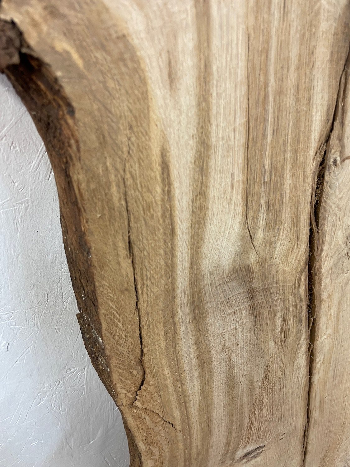BURRY OAK Natural Waney Edge Slab Milled Finish Hardwood Board 1547C-3 Thickness 4.8cm Kiln Dried Seasoned Live Edge Desktops Coffee Tabletops Wildwood - Image 12