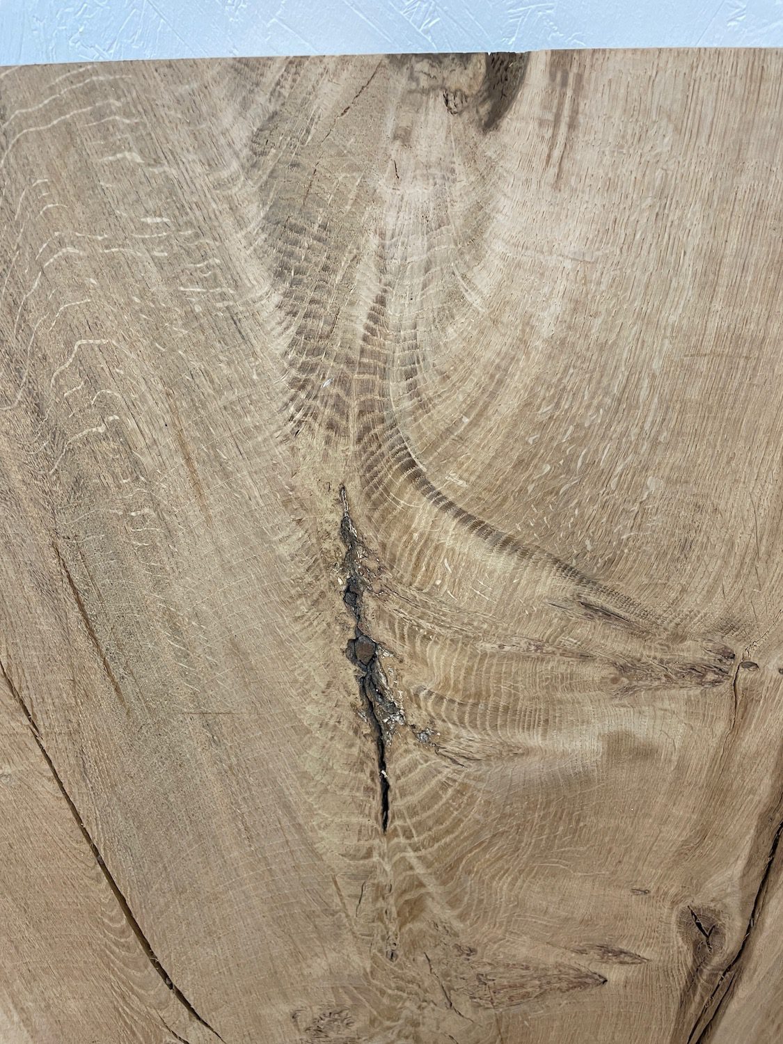 BURRY OAK Natural Waney Edge Slab Milled Finish Hardwood Board 1547C-3 Thickness 4.8cm Kiln Dried Seasoned Live Edge Desktops Coffee Tabletops Wildwood - Image 16