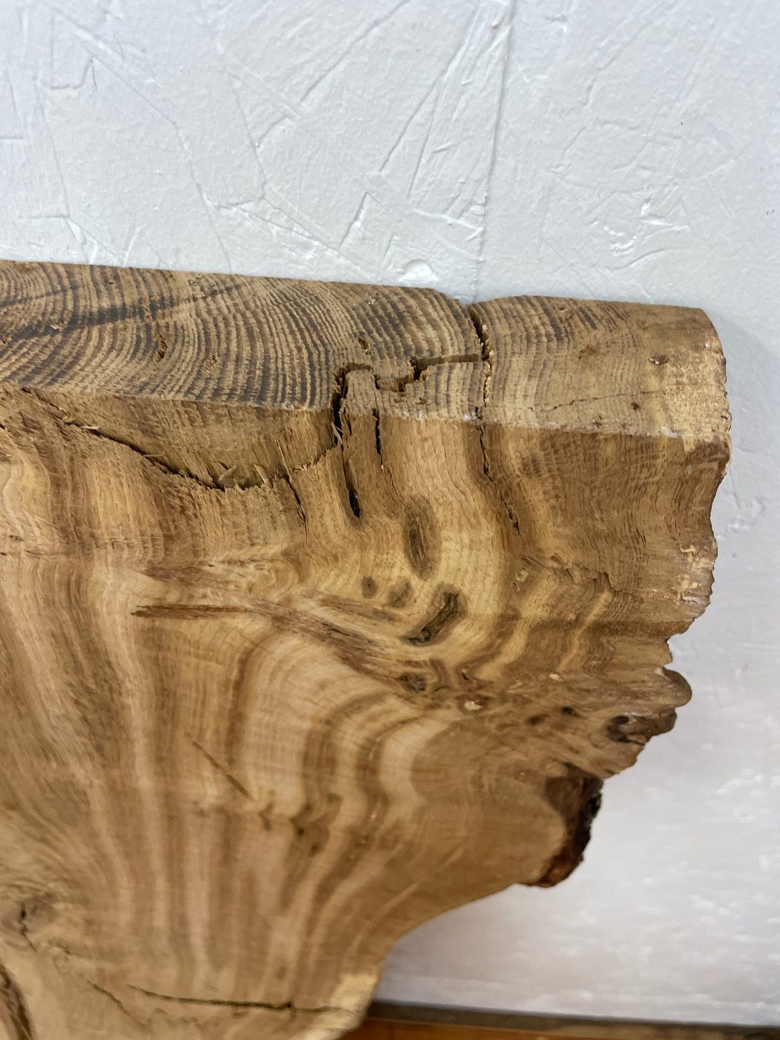 BURRY OAK Natural Waney Edge Slab Milled Finish Hardwood Board 1547C-3 Thickness 4.8cm Kiln Dried Seasoned Live Edge Desktops Coffee Tabletops Wildwood - Image 18