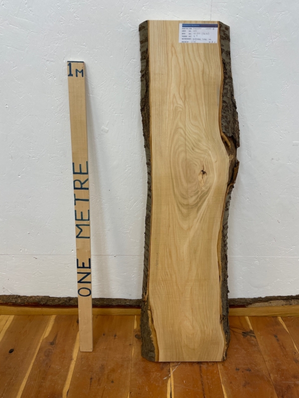 CHERRY Waney Edge Slab Planed Finish Hardwood Board 1598B-1B Thickness 4.5cm Kiln Dried Seasoned Live Edge