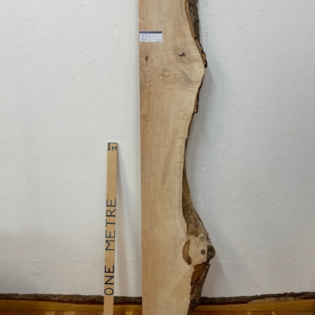 RIPPLED ASH Single Waney Natural Edge Planed Finish Hardwood Board 1662-25 Thickness 6.5cm Kiln Dried Seasoned Live Edge Shelves Mantels Wildwood