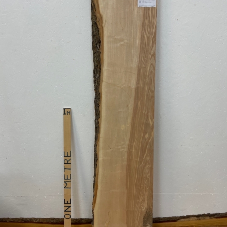 RIPPLED OLIVE ASH Single Waney Natural Edge Planed Finish Hardwood Board 1665-4 Thickness 6.5cm Kiln Dried Seasoned Live Edge Shelves Mantels