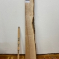 FIGURED ASH Single Waney Natural Edge Planed Finish Hardwood Board 1665-18 Thickness 6.5cm Kiln Dried Seasoned Live Edge Shelves Mantels