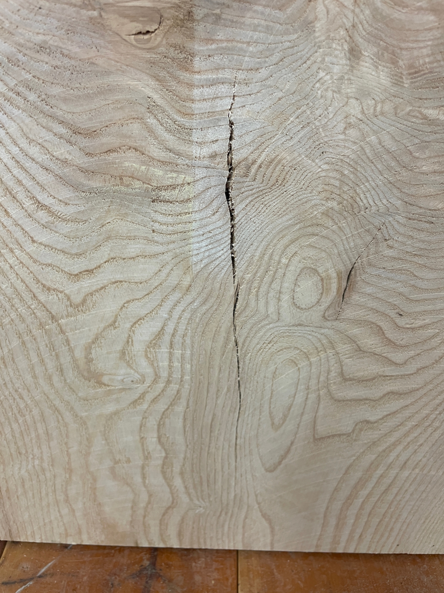 ASH Single Waney Natural Edge MILLED Finish Hardwood Board 1537B-2 Thickness 6.2cm Kiln Dried Seasoned Live Edge - Image 12