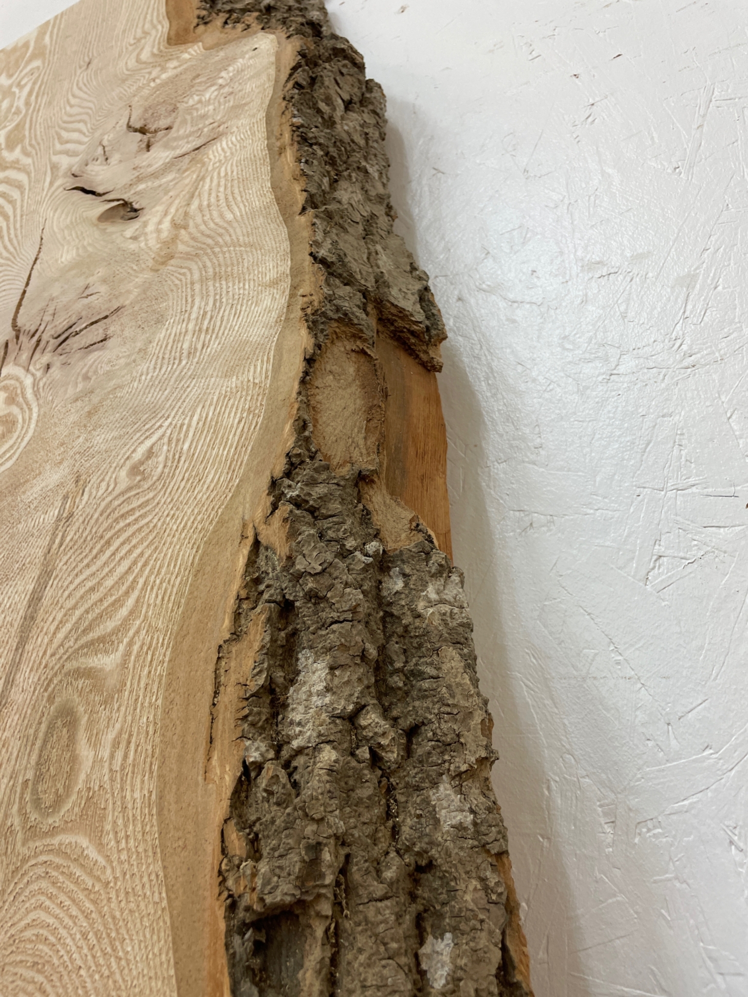 ASH Single Waney Natural Edge MILLED Finish Hardwood Board 1537B-2 Thickness 6.2cm Kiln Dried Seasoned Live Edge - Image 15