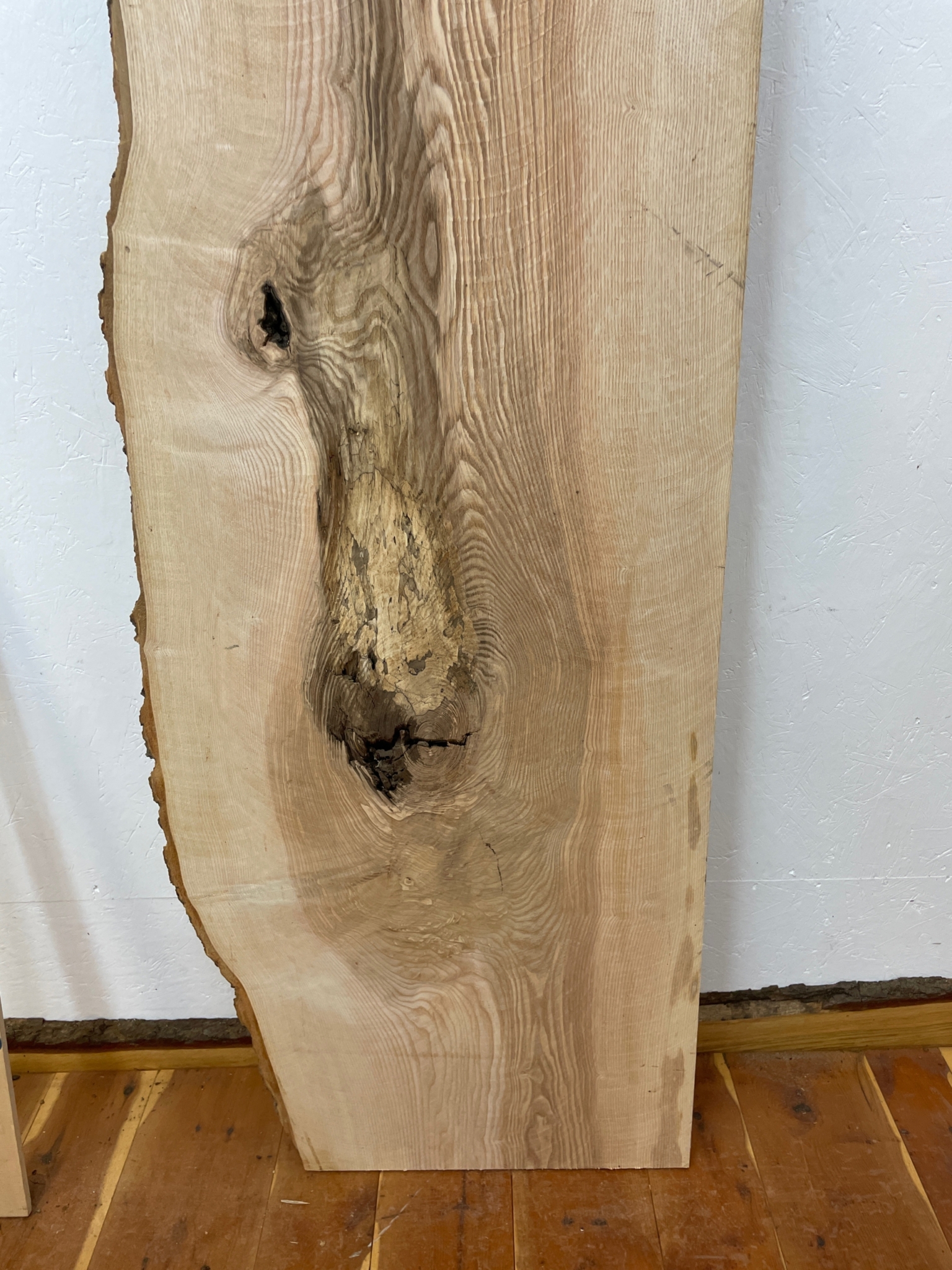 ASH Single Waney Natural Edge MILLED Finish Hardwood Board 1537B-2 Thickness 6.2cm Kiln Dried Seasoned Live Edge - Image 19