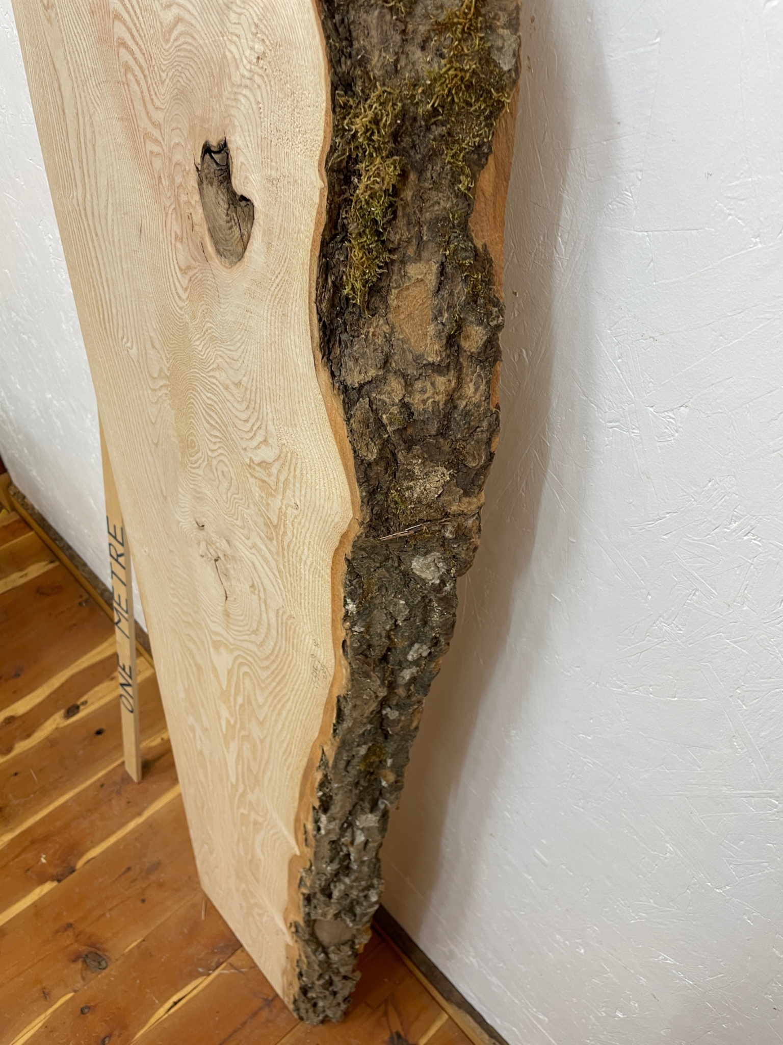 ASH Single Waney Natural Edge MILLED Finish Hardwood Board 1537B-8 Thickness 6.2cm Kiln Dried Seasoned Live Edge Tabletops Shelves Mantels - Image 11