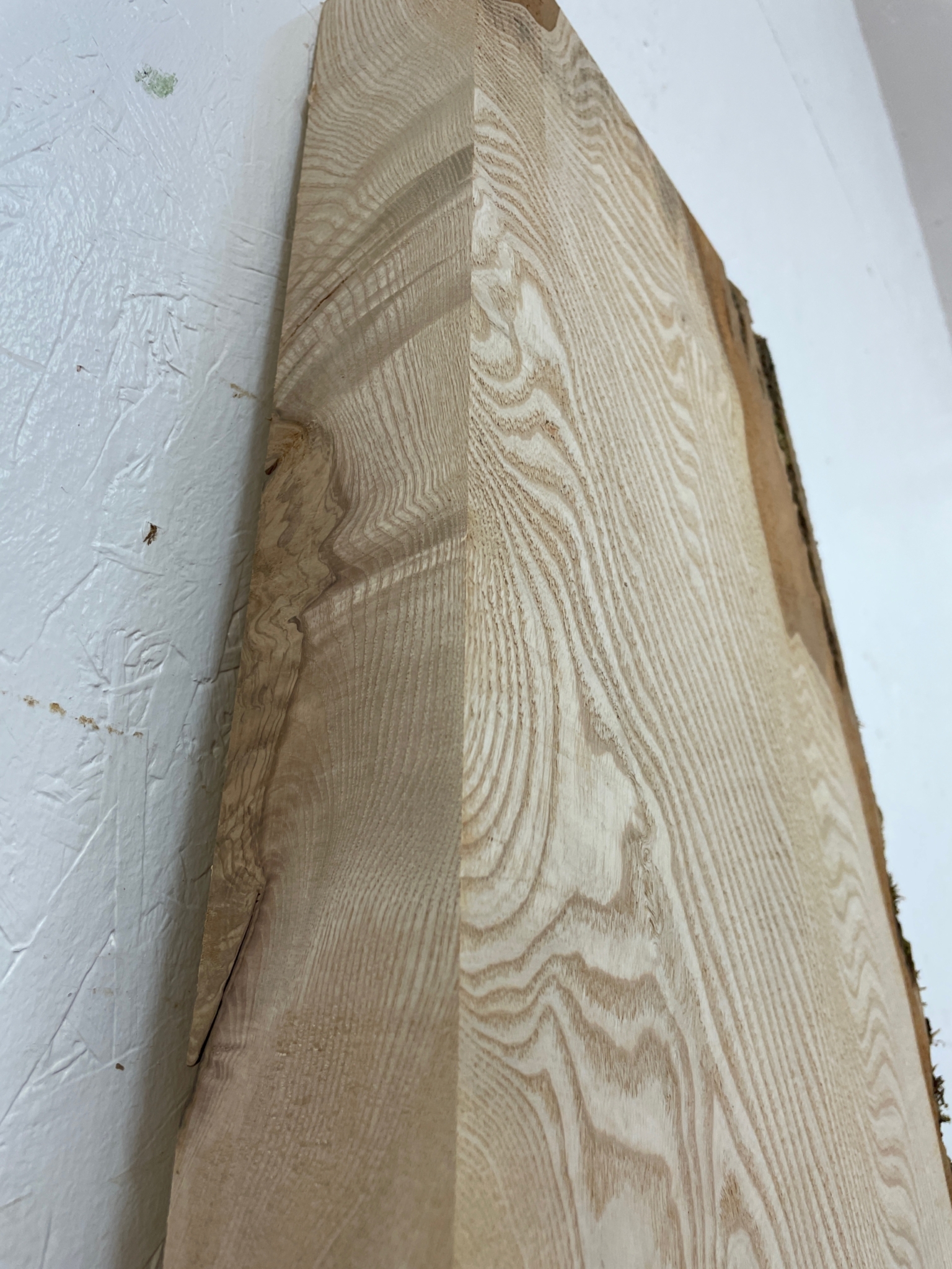 ASH Single Waney Natural Edge MILLED Finish Hardwood Board 1537B-8 Thickness 6.2cm Kiln Dried Seasoned Live Edge Tabletops Shelves Mantels - Image 15