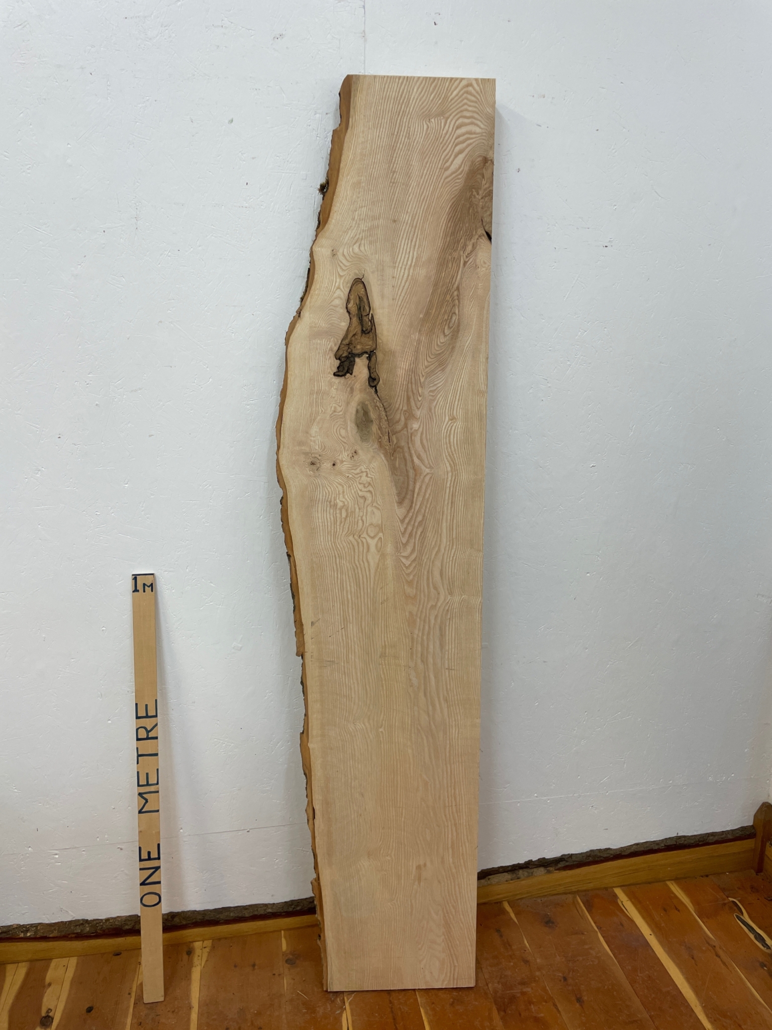 ASH Single Waney Natural Edge MILLED Finish Hardwood Board 1537B-8 Thickness 6.2cm Kiln Dried Seasoned Live Edge Tabletops Shelves Mantels - Image 18