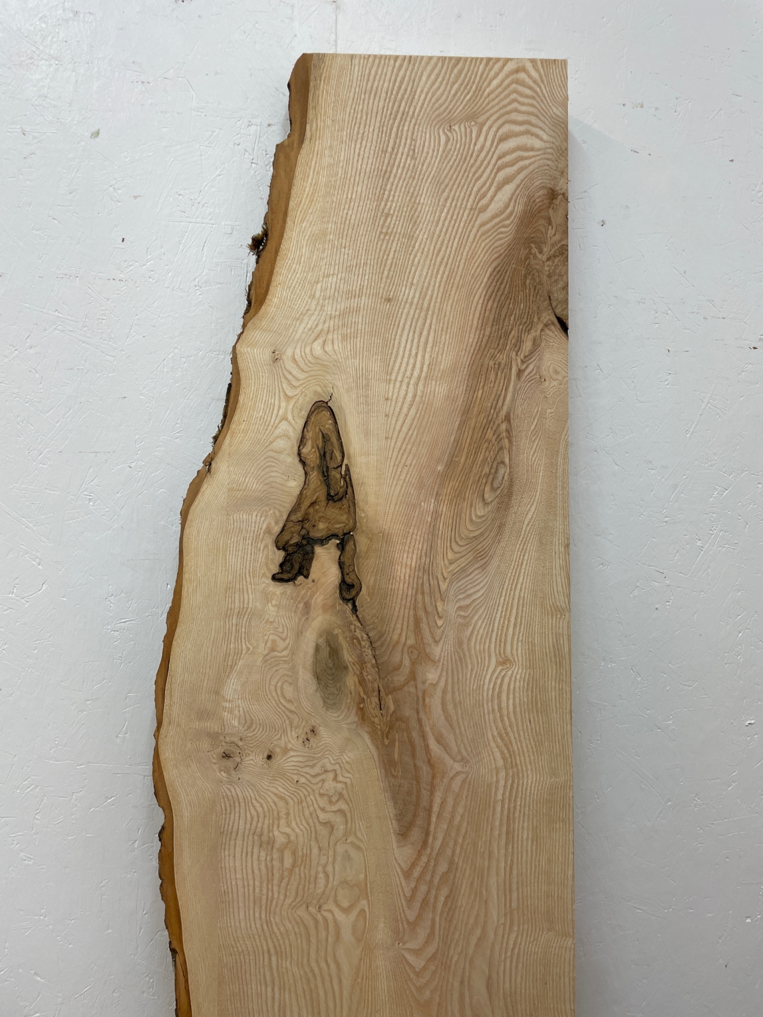 ASH Single Waney Natural Edge MILLED Finish Hardwood Board 1537B-8 Thickness 6.2cm Kiln Dried Seasoned Live Edge Tabletops Shelves Mantels - Image 19