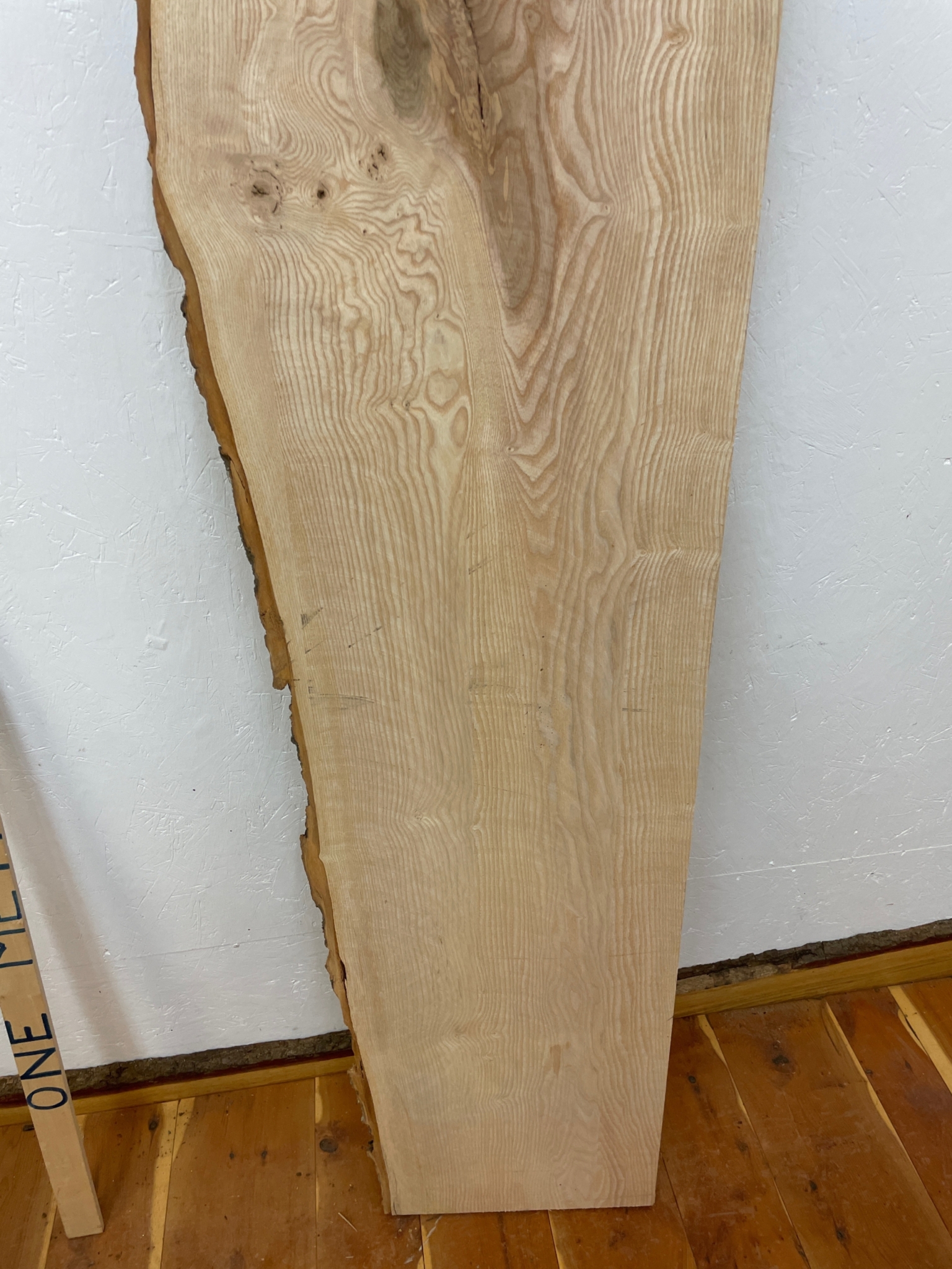 ASH Single Waney Natural Edge MILLED Finish Hardwood Board 1537B-8 Thickness 6.2cm Kiln Dried Seasoned Live Edge Tabletops Shelves Mantels - Image 20