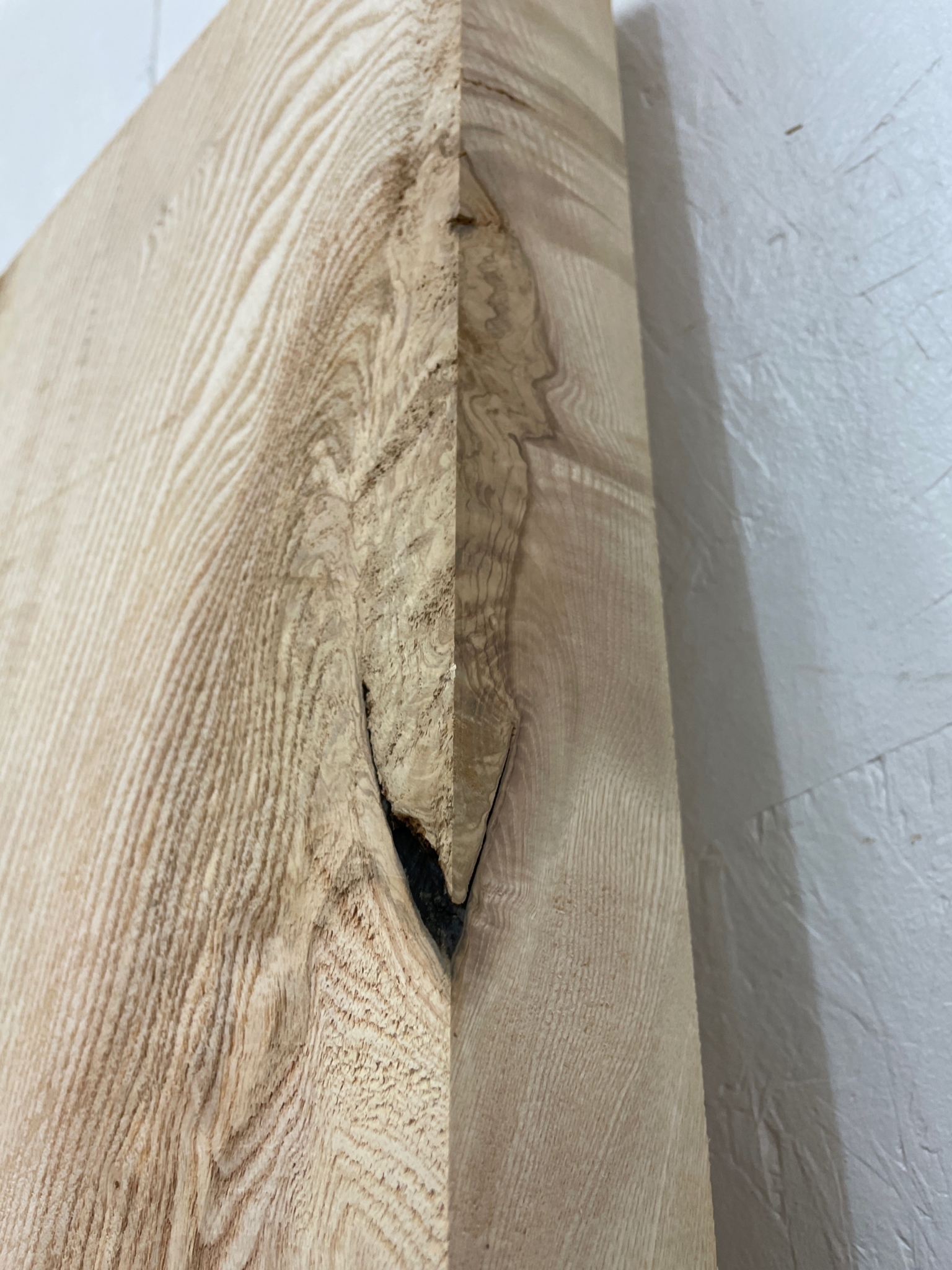 ASH Single Waney Natural Edge MILLED Finish Hardwood Board 1537B-8 Thickness 6.2cm Kiln Dried Seasoned Live Edge Tabletops Shelves Mantels - Image 21