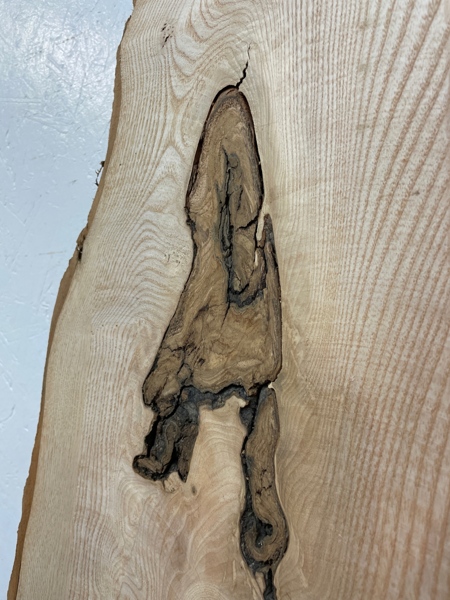 ASH Single Waney Natural Edge MILLED Finish Hardwood Board 1537B-8 Thickness 6.2cm Kiln Dried Seasoned Live Edge Tabletops Shelves Mantels - Image 22