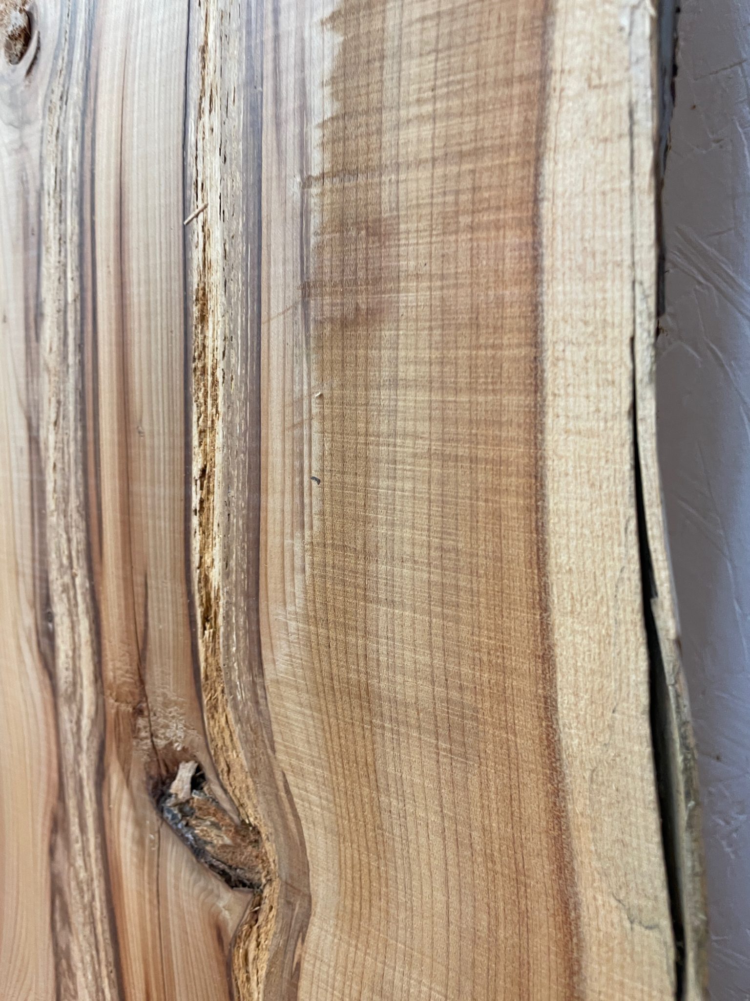 YEW Natural Waney Edge Slab Planed Finish Hardwood Board 1594-2 Thickness 4.5cm Kiln Dried Seasoned Live Edge Wallart Wildwood - Image 16