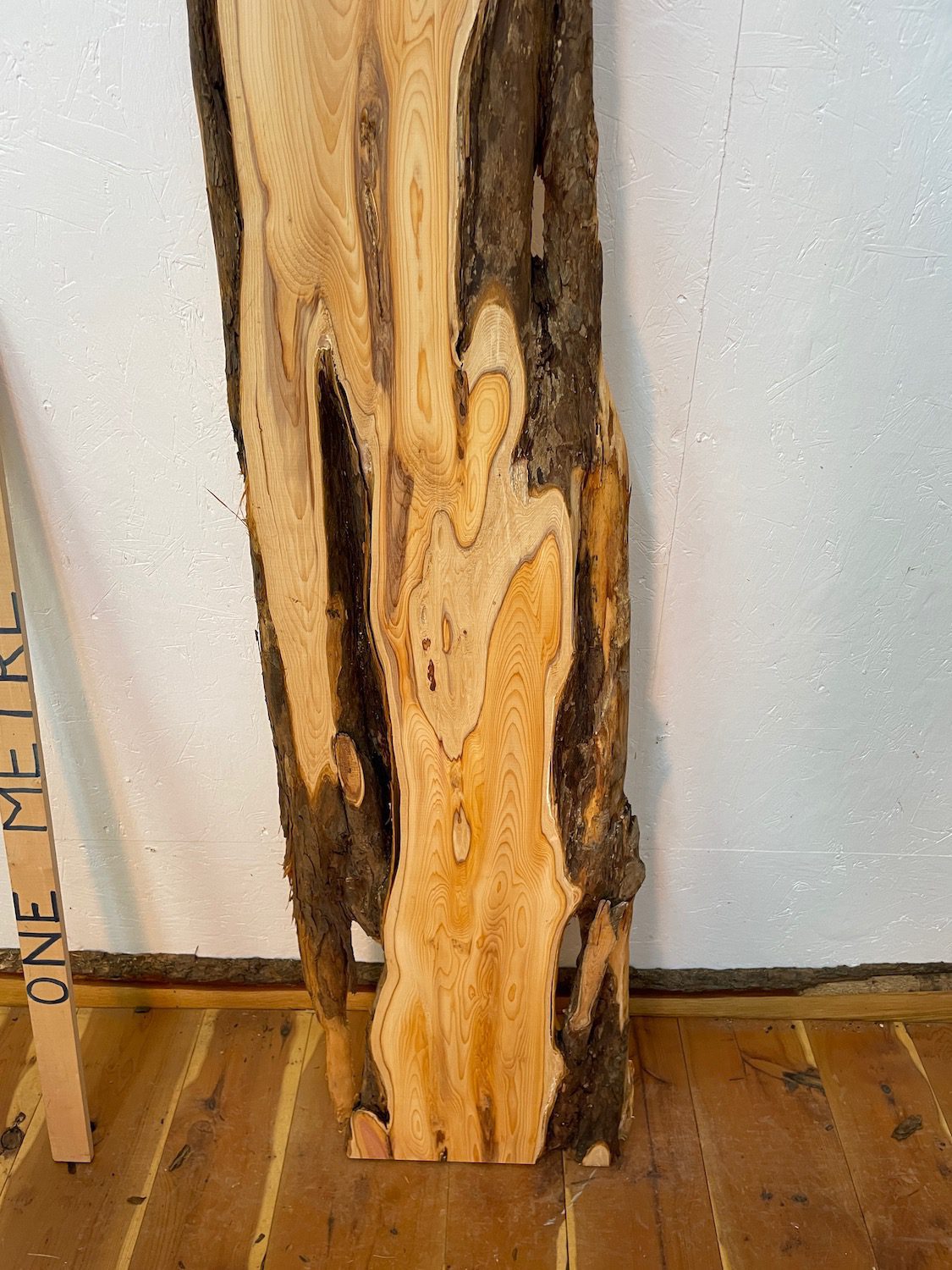 YEW Natural Waney Edge Slab Planed Finish Hardwood Board 1587-6 Thickness 4.5cm Kiln Dried Seasoned Live Edge Wallart Wildwood - Image 5