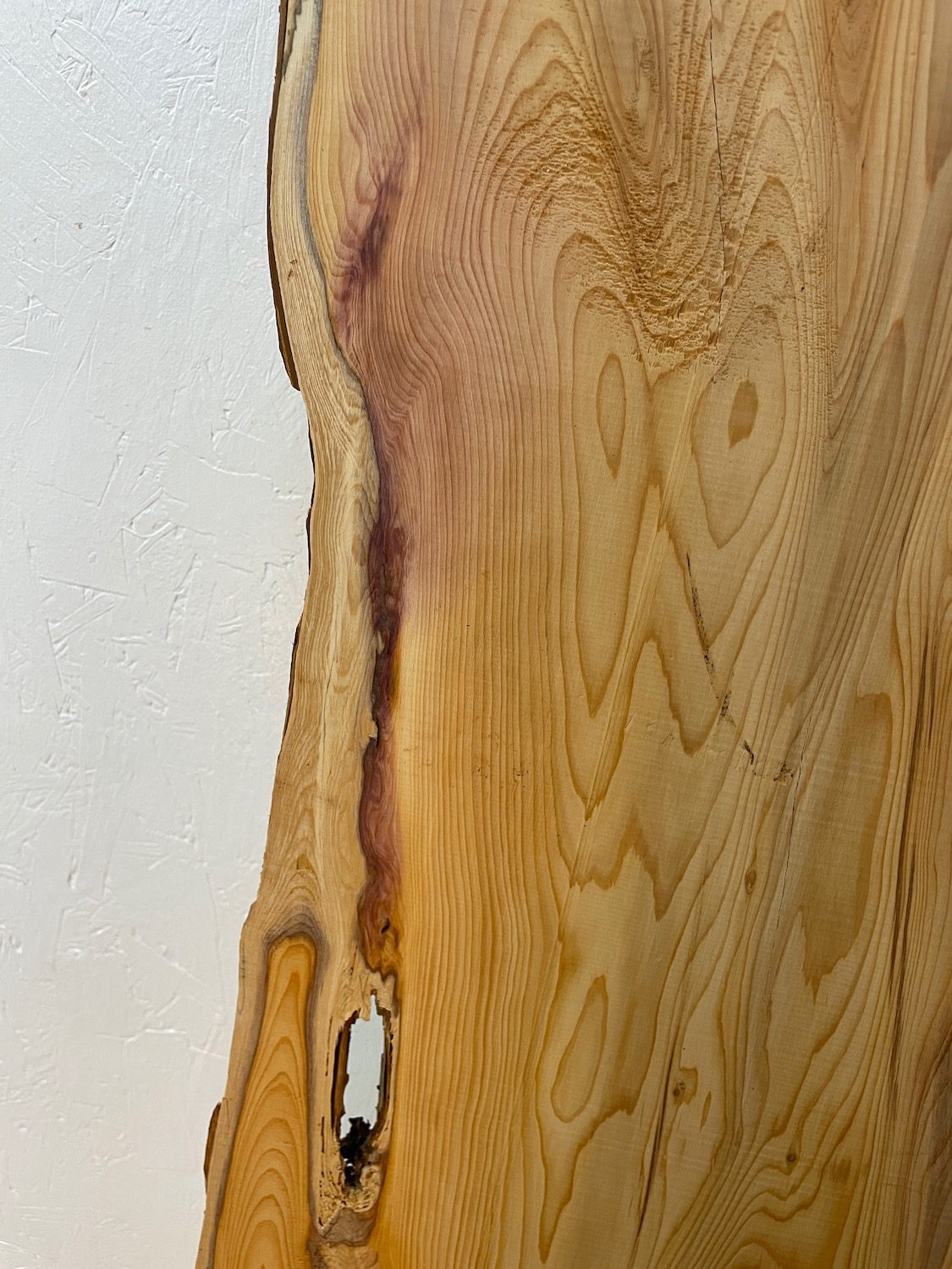 YEW Natural Waney Edge Slab Planed Finish Hardwood Board 1587-6 Thickness 4.5cm Kiln Dried Seasoned Live Edge Wallart Wildwood - Image 15