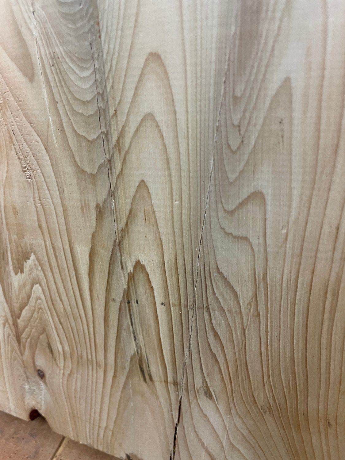 YEW Natural Waney Edge Slab Planed Finish Hardwood Board 1587-4B Thickness 4.8cm Kiln Dried Seasoned Live Edge Wallart Wildwood Offcut - Image 9