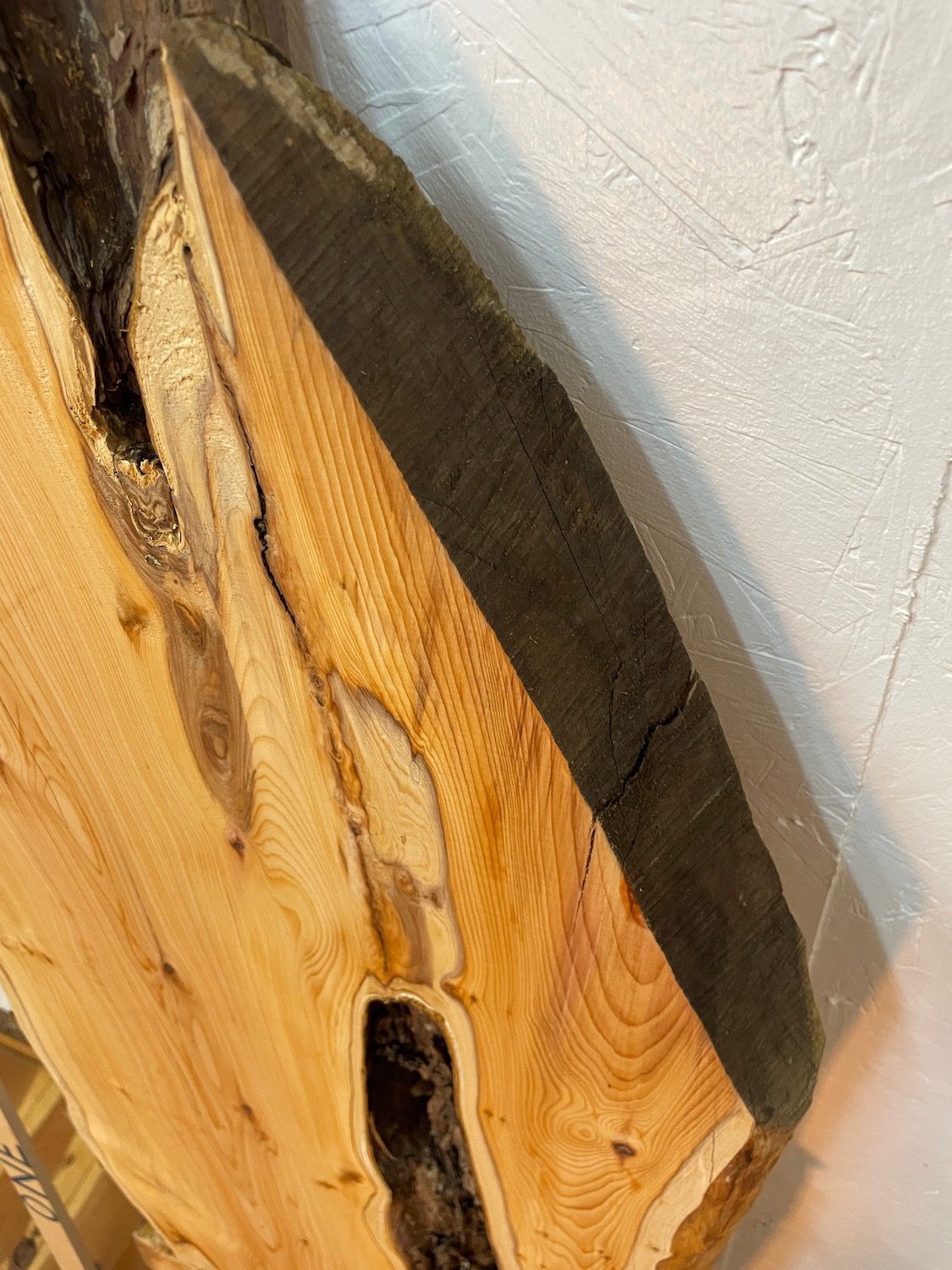 YEW Natural Waney Edge Slab Planed Finish Hardwood Board 1587B-3 Thickness 4.8cm Kiln Dried Seasoned Live Edge Wallart Wildwood - Image 6